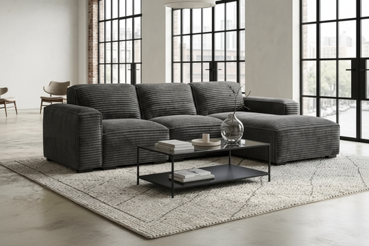 Canapé MAXIM gris anthracite TILIA 90 – 290x160 cm