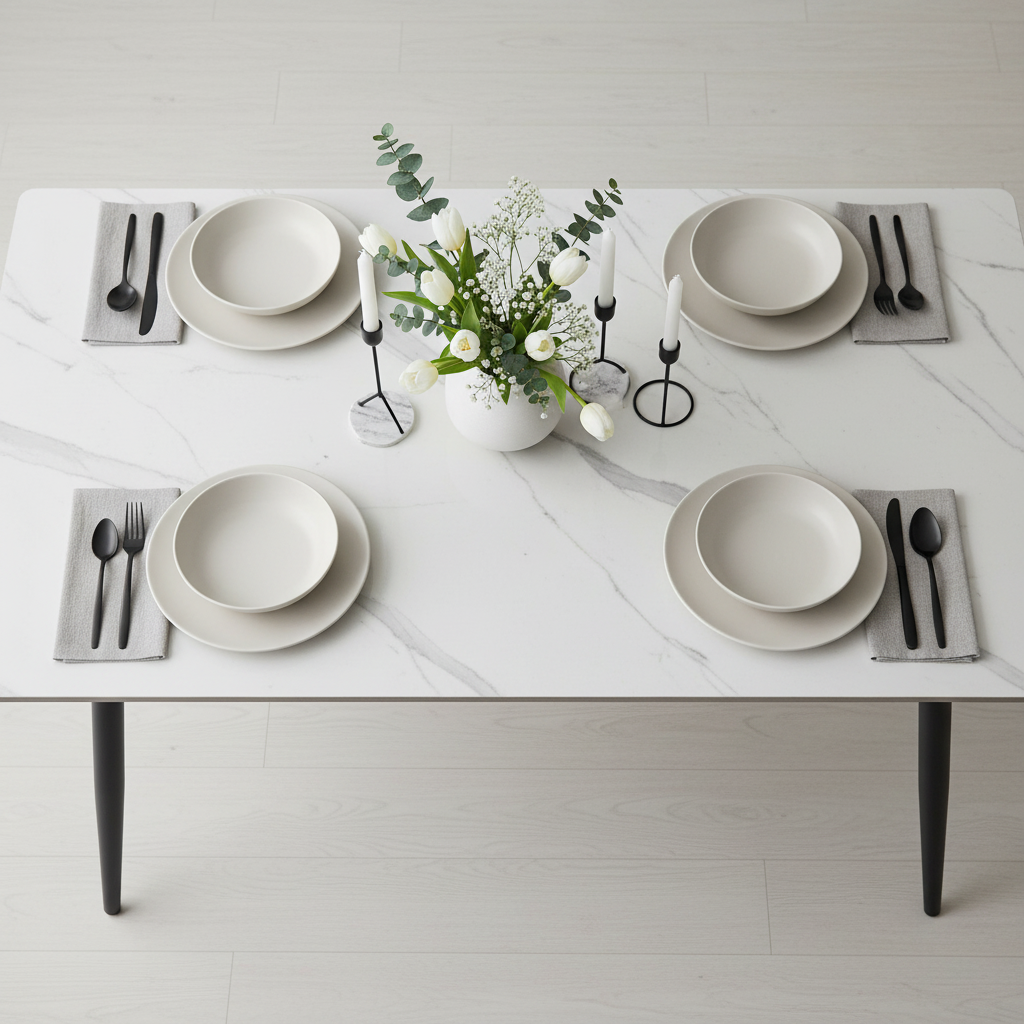 Table vue de dessus